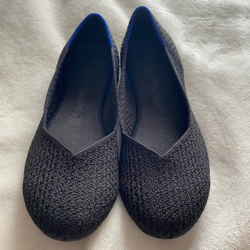 RETIRED Black Honeycomb Rothy’s Flats sz 10